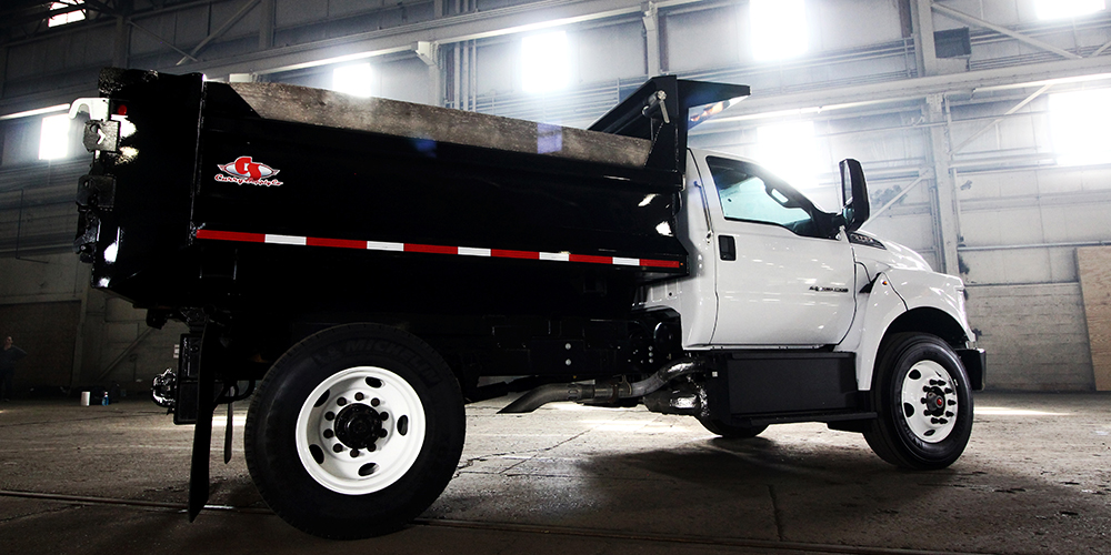 truck with a dump bed